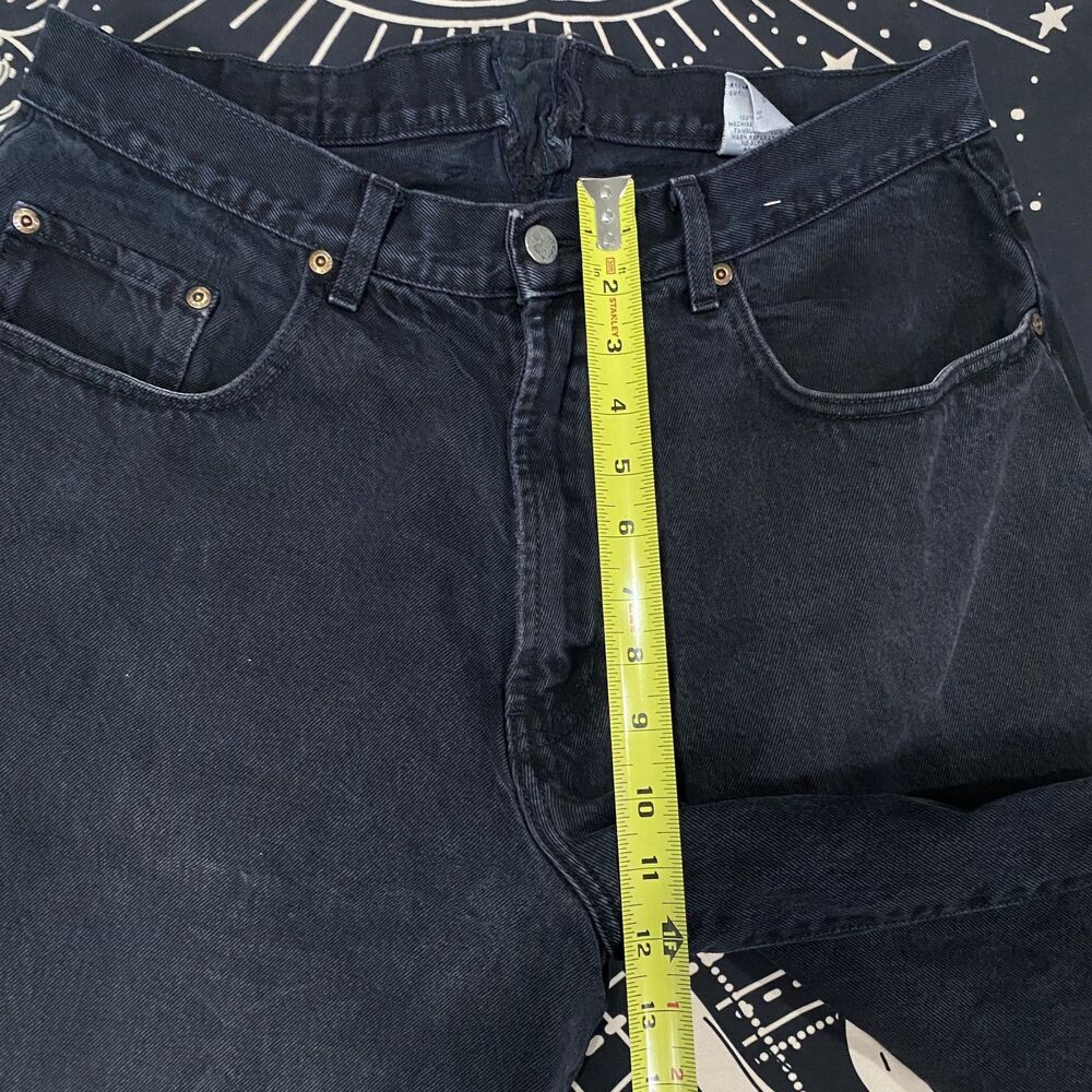 Lucky Brand Black Denim Jeans Relaxed Fit Mens 34 Grunge Y2K - Picture 7 of 8